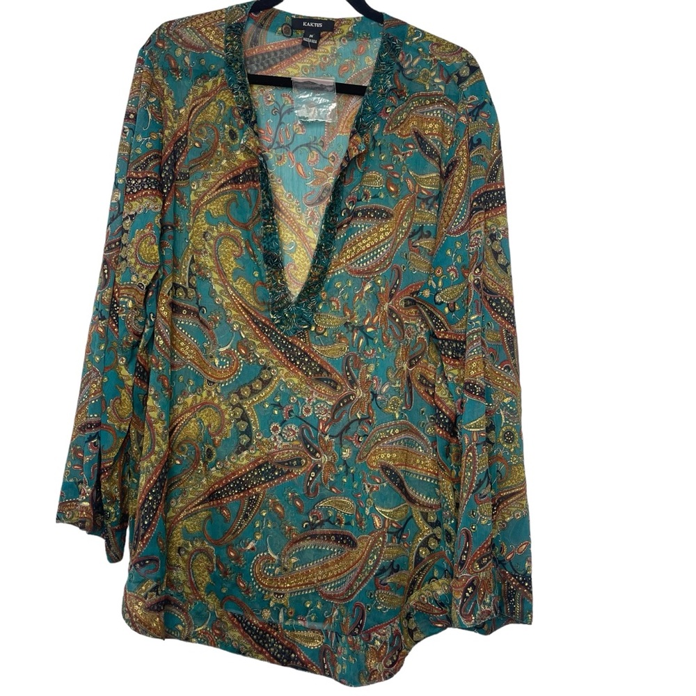 Kaktus Tunic Blouse Size 2X‎